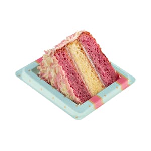 Porción tarta rosa