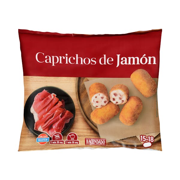 Imagen de Croquetas caprichos de jamón Hacendado ultracongeladas
