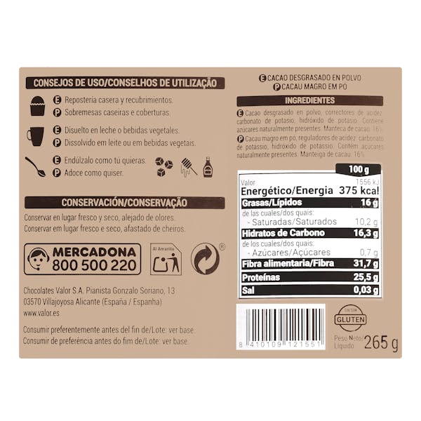 Cacao puro en polvo La Chocolatera