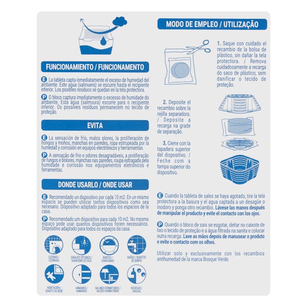 Recambio antihumedad con aromas cítricos Bosque Verde
