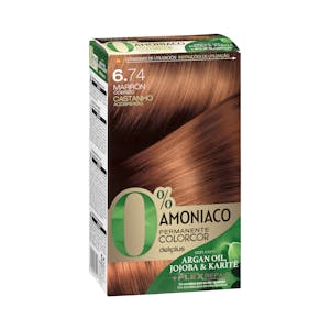 Coloración permanente 0% amoníaco 6.74 marrón cobrizo Colorcor