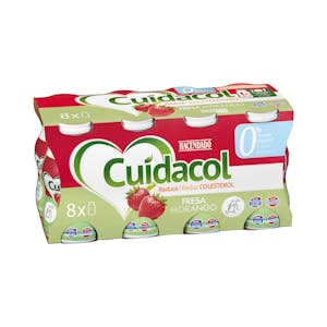 Bebida láctea de fresa Cuidacol 0% azúcares añadidos