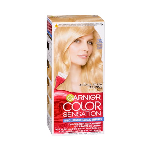 Coloración permanente 110 rubio extra claro ceniza Color Sensation