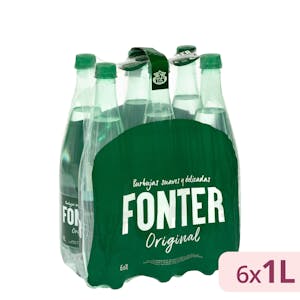 Agua mineral con gas grande Fonter