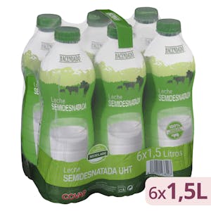 Leche semidesnatada Hacendado