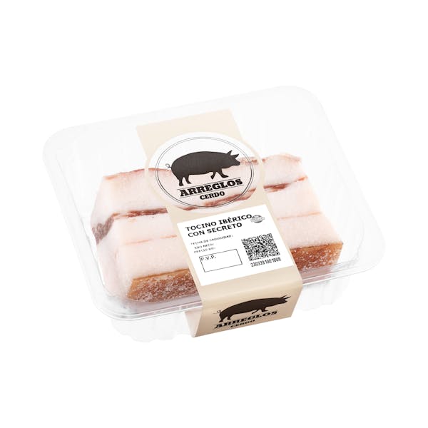 Tocino de cerdo ibérico con secreto salado