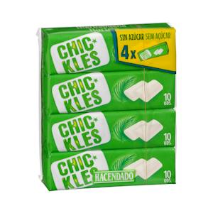 Chicles gragea hierbabuena sin azúcar Hacendado