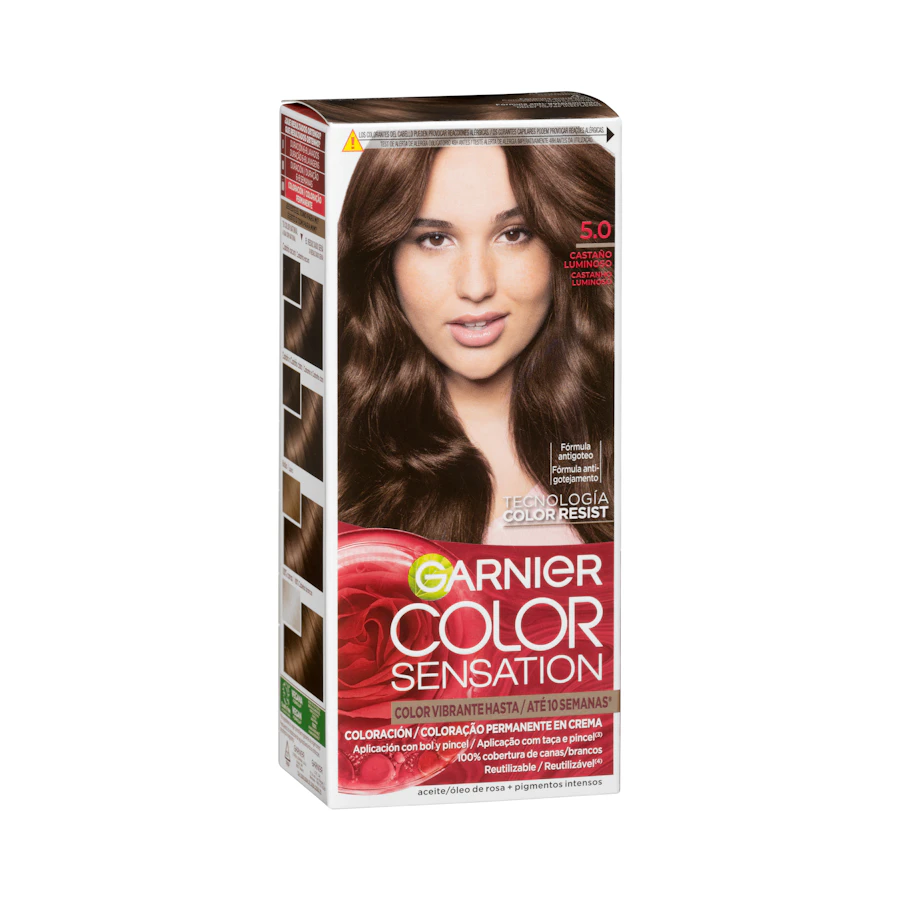 Coloración permanente 5.0 castaño luminoso Color Sensation – Mercadona – صورة المنتج
