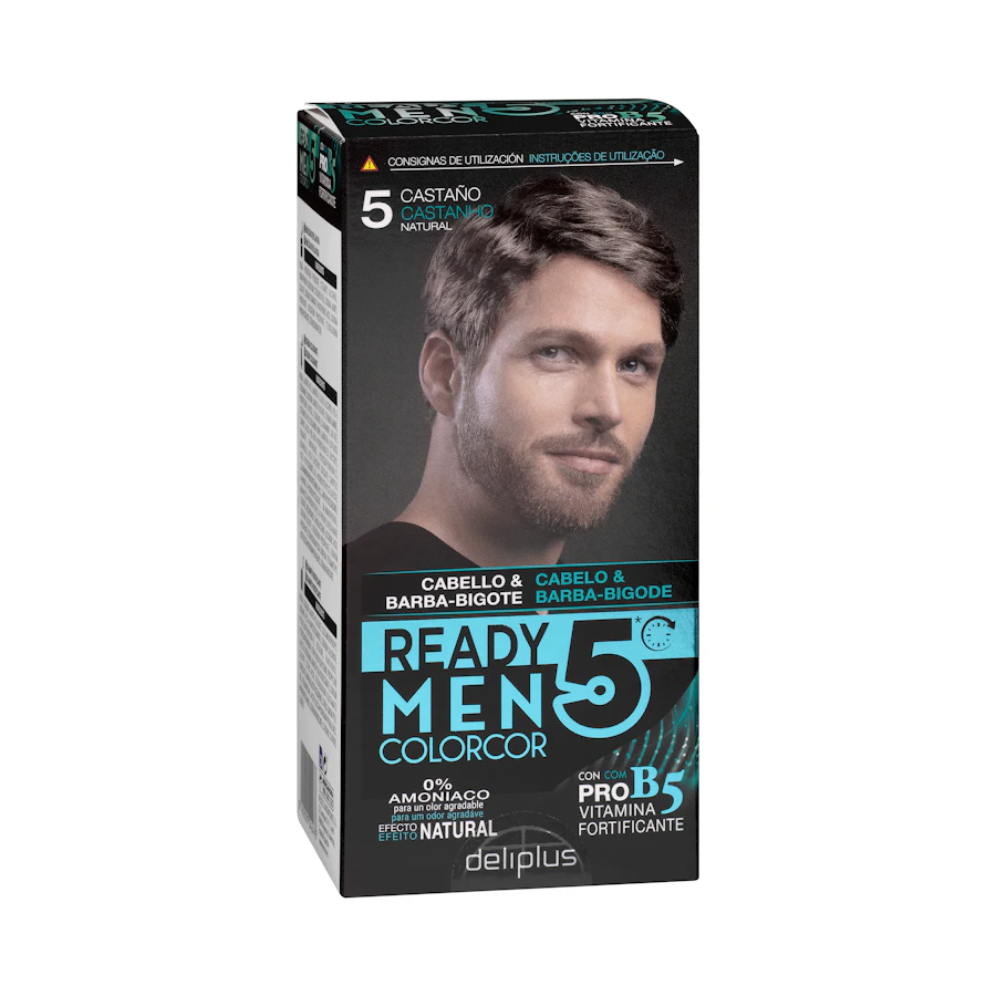 Tinte cabello hombre 0% amoníaco 5 castaño natural Colorcor – Mercadona – صورة المنتج