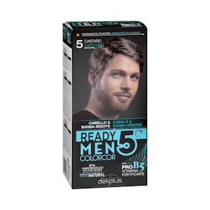 Tinte cabello hombre 0% amoníaco 5 castaño natural Colorcor