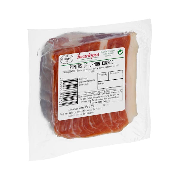 Puntas de jamón curado Incarlopsa