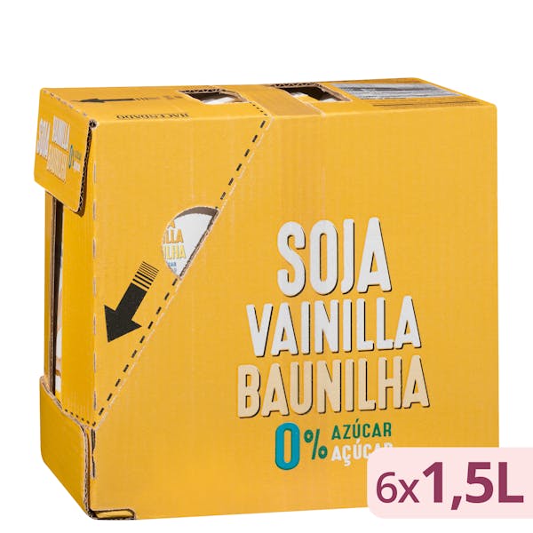 Imagen de Bebida de soja sabor vainilla Hacendado 0% azúcar