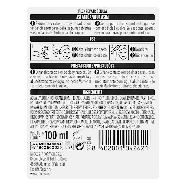 Etiqueta / ingredientes