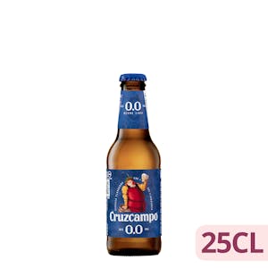 Cerveza 0,0% sin alcohol Cruzcampo