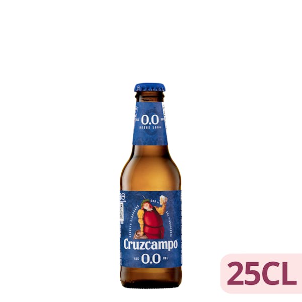 Cerveza 0,0% sin alcohol Cruzcampo