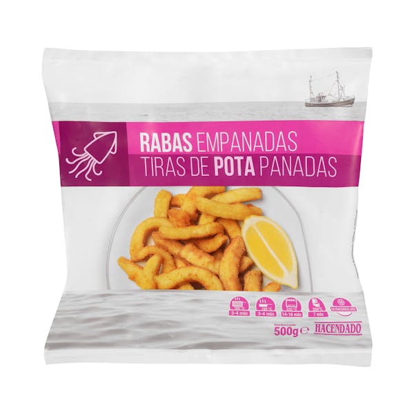 Rabas empanadas Hacendado ultracongeladas