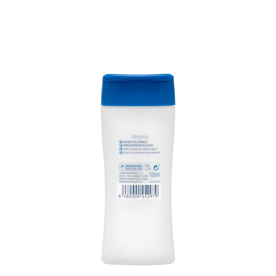 Envase rellenable Deliplus tamaño viaje – Mercadona – صورة المنتج