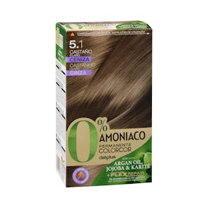 Coloración permanente 5.1 castaño claro ceniza Deliplus 0% amoníaco
