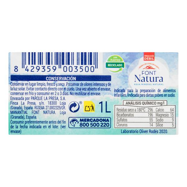 Etiqueta / ingredientes