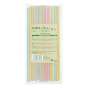 Pajitas rectas reutilizables