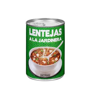 Lentejas a la jardinera Hacendado