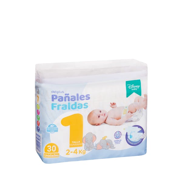 Acrobacia Marcado ácido Pañales bebé talla 1 de 2-4 kg Deliplus | Mercadona compra online