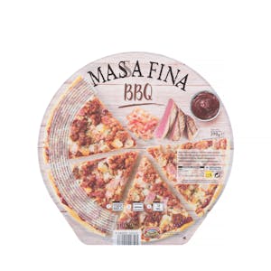 Pizza masa fina Barbacoa Hacendado ultracongelada