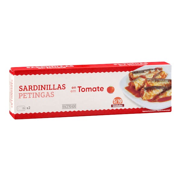 Sardinillas en tomate Hacendado