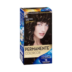 Coloración permanente 4 castaño medio Colorcor