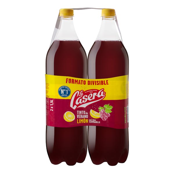 Tinto de verano sabor limón La Casera