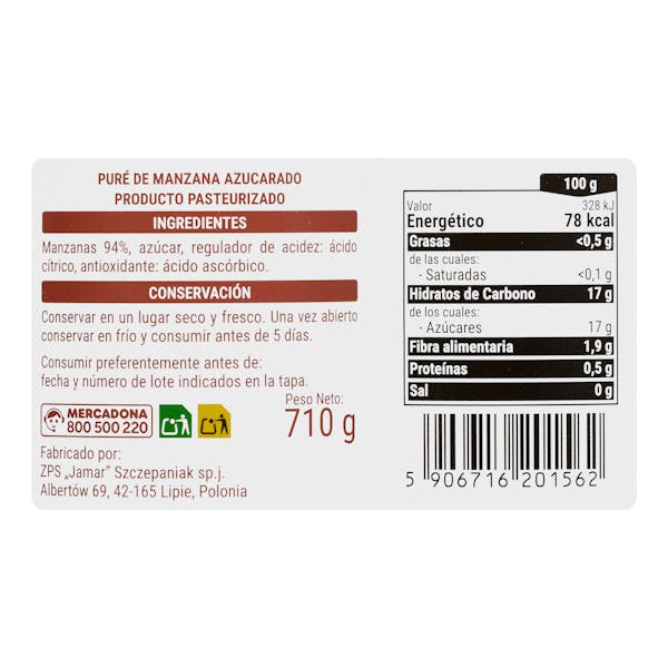 Postre de manzana Jamar