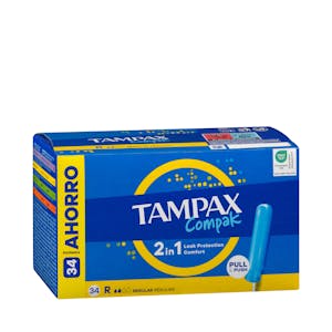 Imagen de Tampones regular Tampax Compak con aplicador