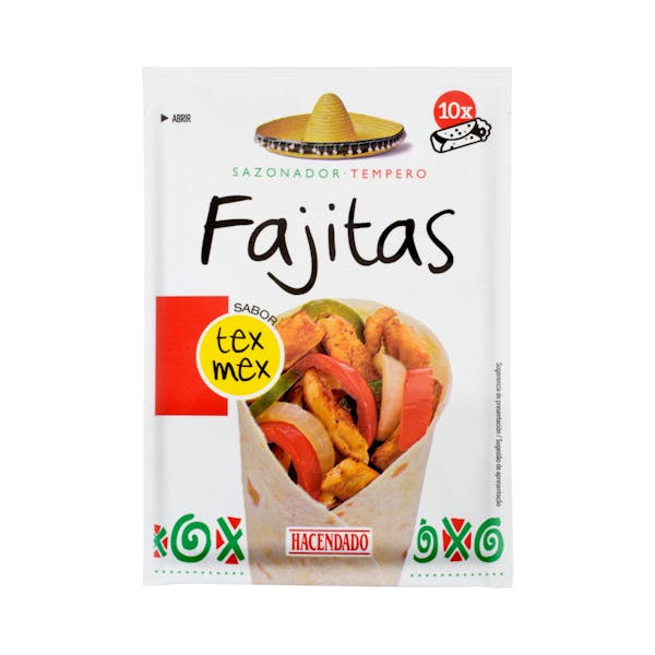 Imagen de Sazonador para fajitas Hacendado sabor tex-mex