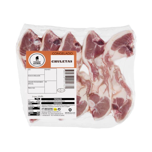 Imagen de Chuletas cordero de lechal congeladas