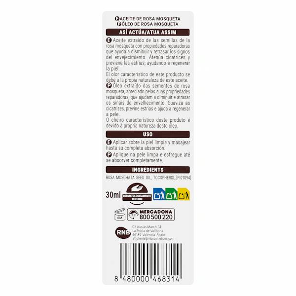 Etiqueta / ingredientes