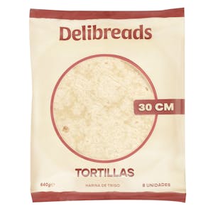 Tortillas de trigo Delibreads 30 cm