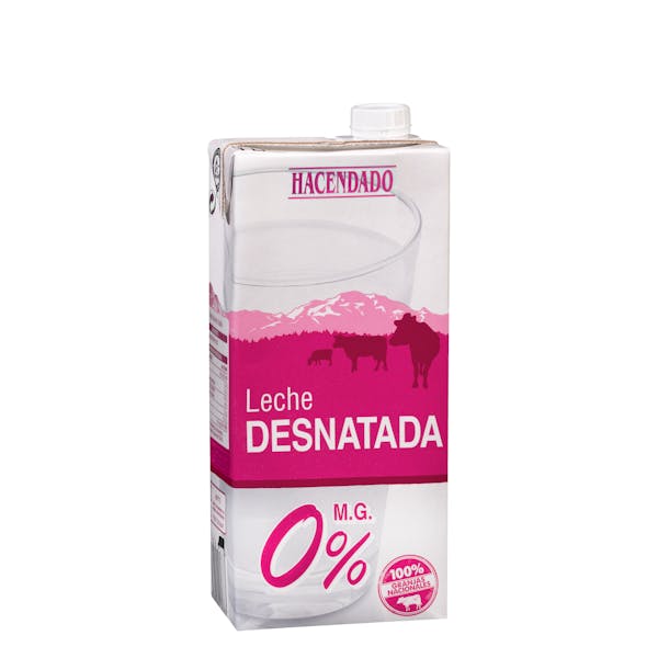 Leche desnatada Hacendado