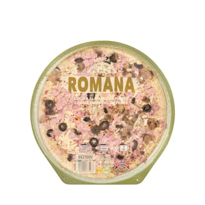 Pizza romana Hacendado con champiñones salteados
