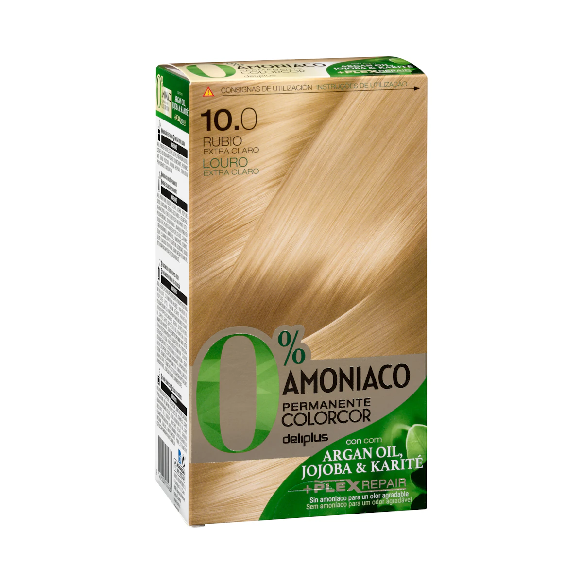 Coloración permanente 0% amoníaco 10.0 rubio extra claro Colorcor – Mercadona – صورة إعلانية للمنتج