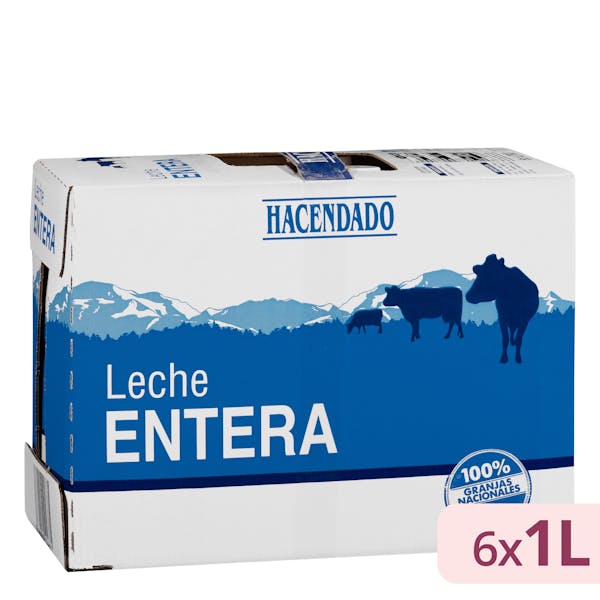 Leche entera Hacendado