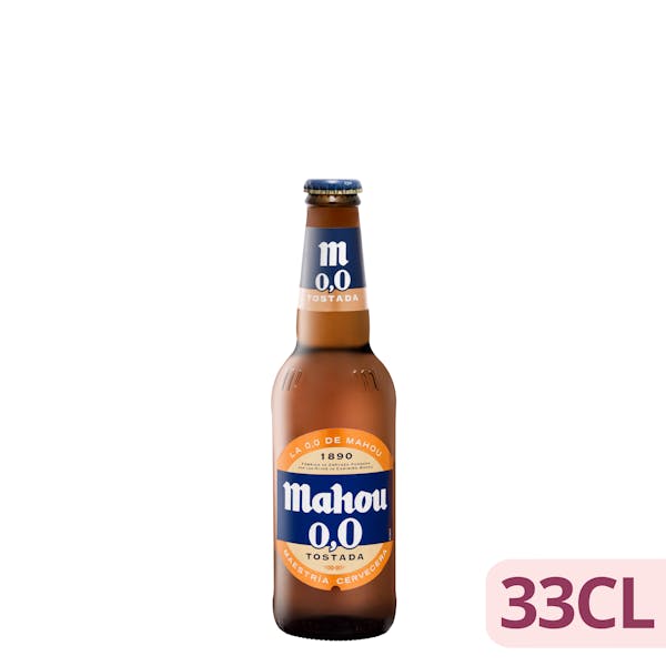 Cerveza 0,0% sin alcohol tostada Mahou