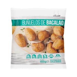 Buñuelos de bacalao Hacendado ultracongelados