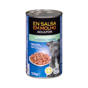 Paté perro adulto Delikuit con salmón y verduras