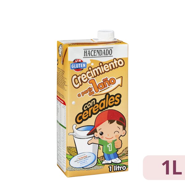 Preparado lácteo infantil de crecimiento con cereales y fruta de