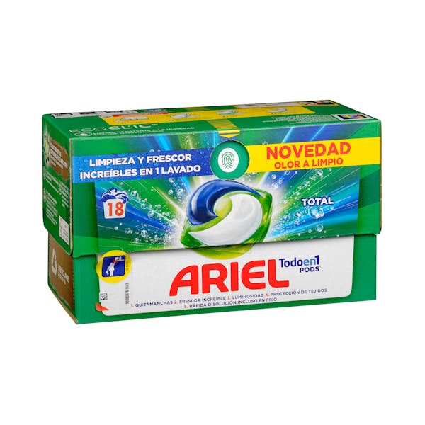 Detergente ropa todo en 1 Ariel Pods en cápsulas