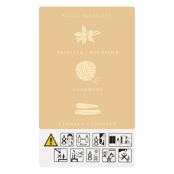Vela perfumada Santal Vanilla Bosque Verde