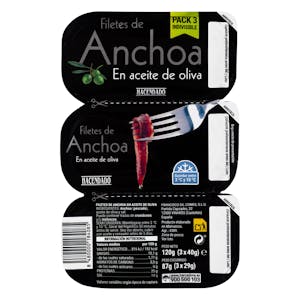 Filetes de anchoa en aceite de oliva Hacendado