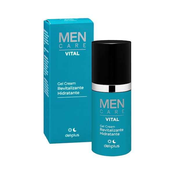 Gel crema facial revitalizante e hidratante Deliplus Men Care Vital