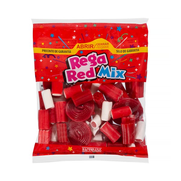 Imagen de Golosinas Rega Red Mix Hacendado sabor fresa, nata y tutti frutti