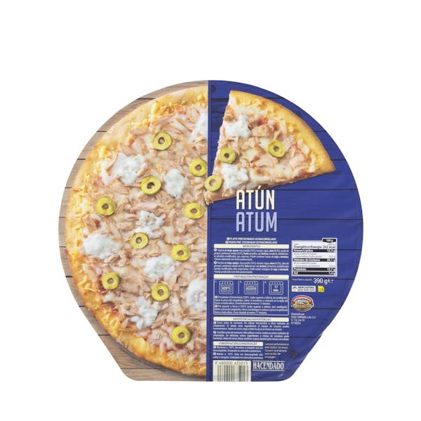 Pizza atún Hacendado ultracongelada
